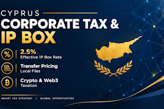 do cyprus corporate tax IP box crypto gains transfer pricing file and accounting