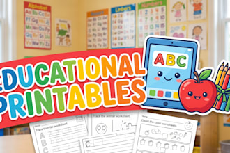 design custom classroom posters and educational printables