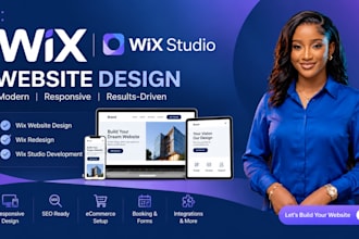 design modern wix website, redesign wix website, wix studio website development