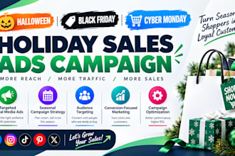 boost halloween cyber monday black friday ads campaign seasonal holiday sales