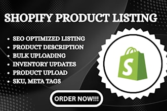do shopify product listing product upload shopify product seo