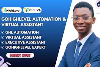 be go high level crm expert, gohighlevel virtual and executive assistant