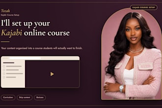 set up your kajabi online course