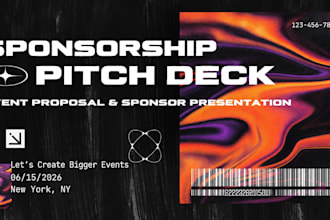 redesign sponsorship pitch deck event proposal slides sponsor presentation