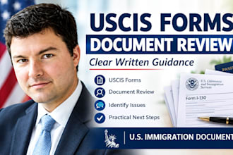 review your uscis forms and US immigration documents