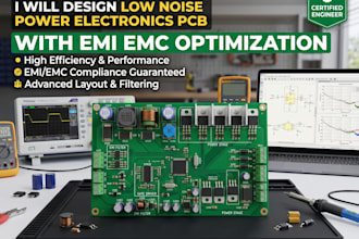 design low noise power electronics pcb with emi emc optimization