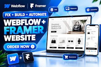 fix optimize webflow framer website, webflow cms, layout, SEO, figma to webflow