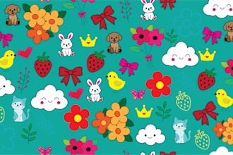 create cute seamless patterns for fabric