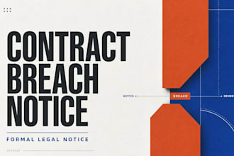 prepare a formal legal notice for contract breach