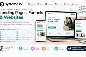 create systeme io website, online course sales funnel, systeme io landing page