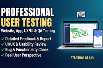 conduct user testing for your website or app with detailed feedback