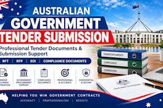 prepare a professional australian government tender submission