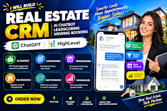 build real estate CRM ai chatbot leadscoring viewing booking chatgpt gohighlevel