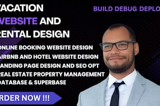 design vacation rental, airbnb website hotel booking short term rental lodgify