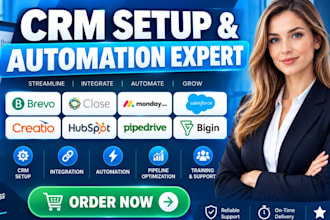 setup brevo close monday salesforce creatio hubspot pipedrive bigin