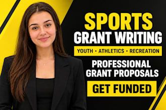 write sport youth athletics community recreation grant proposal application