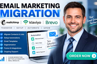 migrate email marking system mailchimp klaviyo brevo transfer automation setup