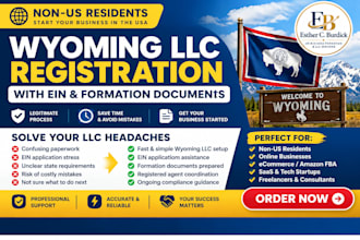 register your wyoming llc with ein formation documents for nonresident founders