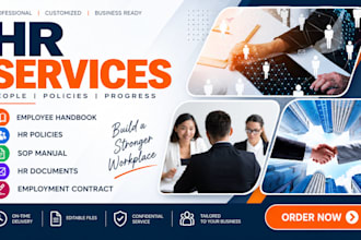 create employee handbook, HR policies, sop manual and HR documents