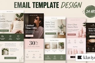design klaviyo email templates newsletter and convert figma designs to klaviyo