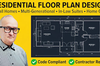 design a residential floor plan for small homes or multi generational layouts
