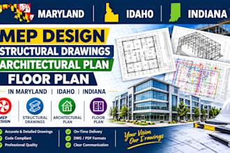 mep design structural drawings architectural plan floor plan in maryland id in