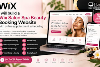 build wix salon spa beauty booking website with appointment scheduling website