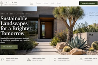 build squarespace xeriscape website drought landscape website desert landscape