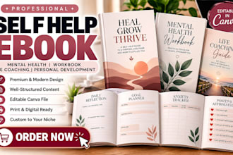 self help workbook, mental health workbook, guided journals and worksheets