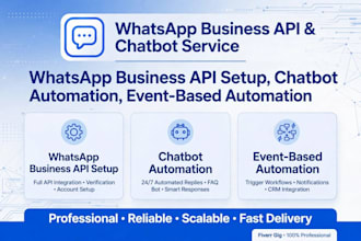 setup whatsapp business API and create whatsapp chatbot