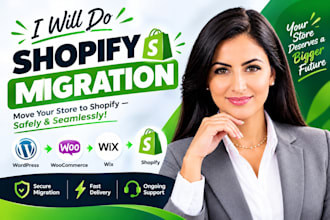 migrate shopify, wordpress to shopify, wix to shopify, wordpress migration