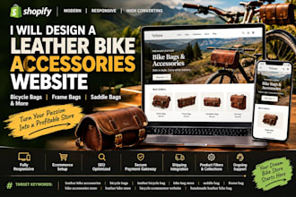 design leather bike accessories website, bicycle bags, frame, saddle bag store