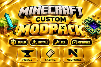 custom minecraft modpack build install fix optimize forge fabric neoforge
