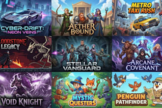 create steam capsule art game header 2dgame cover illustration and store banners