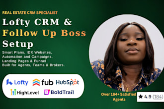 setup lofty crm lofty website idx follow up boss action plan VA
