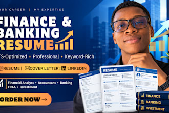 write a finance resume for analysts, accountants and banking jobs