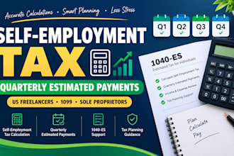 calculate self employment tax and quarterly estimated payments