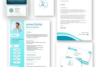 design modern business card and professional cv resume