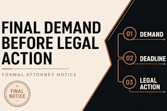 draft a final demand letter before legal action