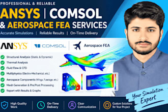 aircraft cfd aerospace fea using ansys, comsol and abaqus