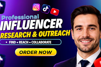 do influencer research outreach on instagram youtube tiktok influencer marketing