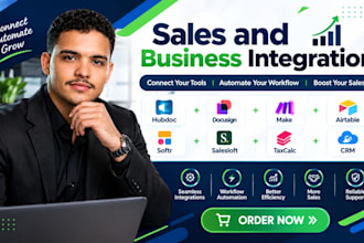 integrate hubdoc docusign make airtable softr salesloft taxcalc crm automation