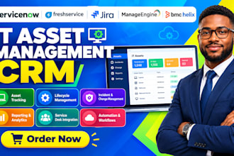 do IT asset management servicenow freshservice jira manageengine bmc helix CRM
