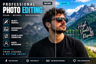 professionally edit, retouch and enhance your photos