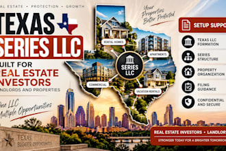 form texas series llc for real estate investors, landlords and properties