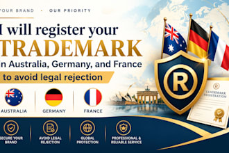 register your trademark in australia germany and france to avoid legal rejection