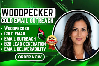 set up woodpecker cold email outreach b2b lead generation and deliverability