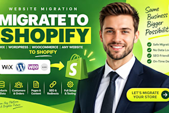 migrate to shopify, wix to shopify, wordpress migration, website migration