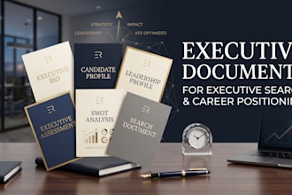 write executive bios, leadership profiles, swot analysis and business documents