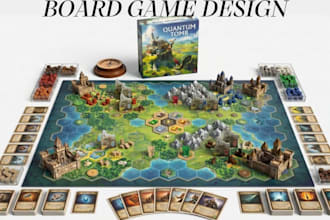 design board game design tabletop game design card games box rulebook tcg layout